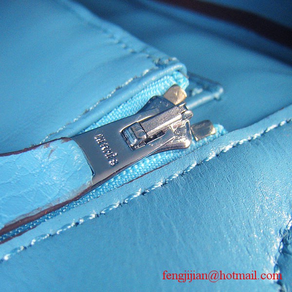 Hermes Birkin 30cm Togo Leather Bag Light Blue 6088 Hermes Birkin 30cm Togo Leather Bag Light Blue 6088